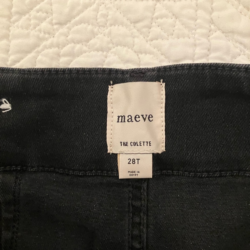 The Curvy Colette High-Rise Crop Wide-Leg Jeans by Maeve